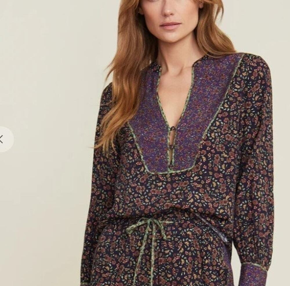 Veronica Beard Betta Floral Blouse in Multicoloured